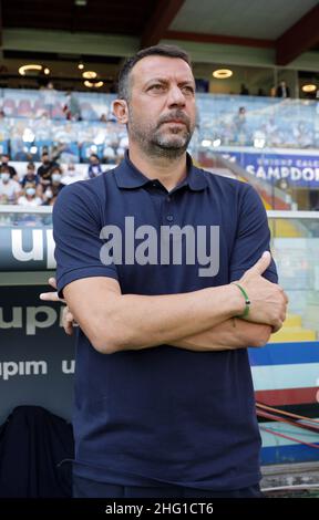 Lapresse - Tano Pecoraro 12 septembre 2021 City Genova - (Italie) Sport Soccer Sampdoria vs Inter Italian football Championship League A TIM 2021/2022 - "Luigi Ferraris" Stadium dans le pic: d'aversa roberto Banque D'Images