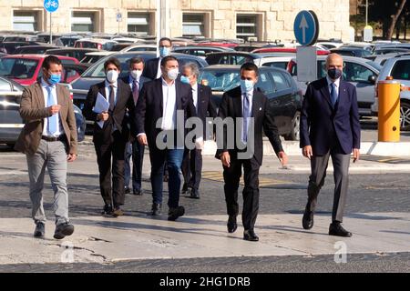 Mauro Scrobogna /Lapresse Seprtember 14, 2021 et#xA0; Rome, Italie Actualités Farnesina - inauguration de la Viale dei Giusti della Farnesina dans la photo: Le ministre des Affaires étrangères Luigi Di Maio Banque D'Images