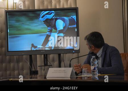 Foto Francesco Militello Mirto/Lapresse 16 settembre 2021 Palerme, ItaliaSport Ciclismo Presso Palazzo d&#x2019;Orléans, sede della Presidenza della Regione Siciliana, &#XE8; stato presito il Giro di Sicilia 2021.Nella foto :l&#x2019;Amministratore Delegato di RCS Sport, Paolo BellinoPhoto Francesco Militello Mirto/Lapresse 16 septembre 2021 Palerme, Italie Sport Cycling Conférence de presse pour 'il Giro di Sicilia 2021' au Palazzo d'Orléans.Sur la photo: RCS Sport, Paolo Bellino Banque D'Images