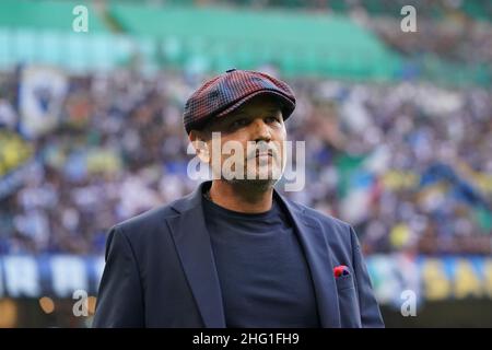 Spada/Lapresse 18 septembre 2021 - Milan,Italie Sport, Soccer Inter vs Bologne - Italien Serie A football Championship 2021/2022 - San Siro Stadium sur la photo: Sinisa Mihajlovic Banque D'Images