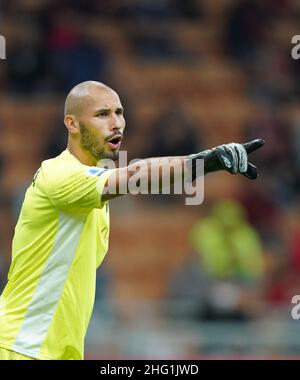 Spada/Lapresse 22 septembre 2021 - Milan,Italie Sport, Soccer AC Milan vs Venezia - Italien Serie A football Championship 2021/2022 - San Siro Stadium sur la photo: Niki Maenpaa Banque D'Images