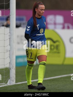 DURHAM, Royaume-Uni JAN 16th Naoisha McAloon de Durham Women lors du match de championnat féminin FA entre Durham Women FC et Crystal Palace au château de Maiden, Durham City, le dimanche 16th janvier 2022.(Credit: Mark Fletcher | MI News) Credit: MI News & Sport /Alay Live News Banque D'Images