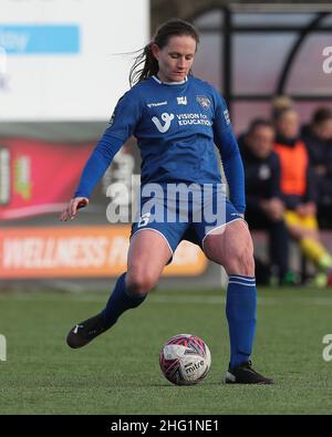 DURHAM, Royaume-Uni JAN 16th Sarah Robson de Durham Women lors du match de championnat féminin de la FA entre Durham Women FC et Crystal Palace au château de Maiden, Durham City, le dimanche 16th janvier 2022.(Credit: Mark Fletcher | MI News) Credit: MI News & Sport /Alay Live News Banque D'Images