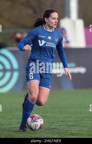 DURHAM, Royaume-Uni JAN 16th Sarah Robson de Durham Women lors du match de championnat féminin de la FA entre Durham Women FC et Crystal Palace au château de Maiden, Durham City, le dimanche 16th janvier 2022.(Credit: Mark Fletcher | MI News) Credit: MI News & Sport /Alay Live News Banque D'Images