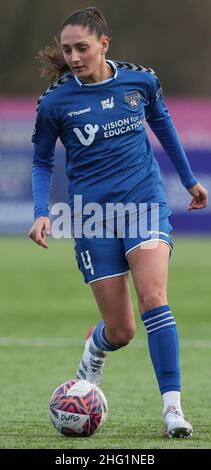 DURHAM, Royaume-Uni JAN 16th Mollie Lambert de Durham Women lors du match de championnat féminin de la FA entre Durham Women FC et Crystal Palace au château de Maiden, Durham City, le dimanche 16th janvier 2022.(Credit: Mark Fletcher | MI News) Credit: MI News & Sport /Alay Live News Banque D'Images