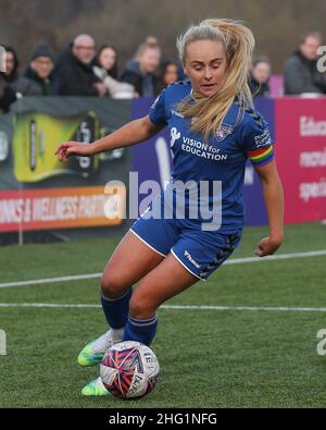 DURHAM, Royaume-Uni JAN 16th Beth Hepple of Durham Women lors du match de championnat féminin FA entre Durham Women FC et Crystal Palace au château de Maiden, Durham City, le dimanche 16th janvier 2022.(Credit: Mark Fletcher | MI News) Credit: MI News & Sport /Alay Live News Banque D'Images