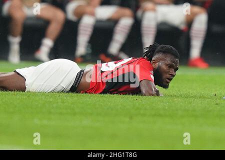 Spada/Lapresse 28 septembre 2021 - Milan ,Italie Sport, Soccer Milan vs Atletico Madrid - Champions League 2021/2022 sur la photo : Franck Kessie Banque D'Images