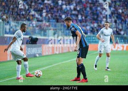 Spada/Lapresse 29 septembre 2021 - Bergame , Italie Sport, Soccer Atalanta vs jeunes garçons - UEFA Champions League 2021/2022 - stade de groupe Gewiss Stadium sur la photo: Elia Banque D'Images