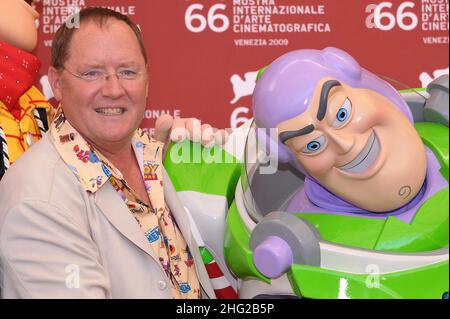 John Lasseter assistez à la photo « Golden Lion Lifetime Achievement » au Palazzo del Casino lors du Festival du film de Venise 66th à Venise, en Italie. Banque D'Images