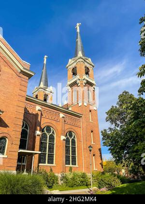 Gonzaga University est une université privée catholique à Spokane, Washington.Il est accrédité par la Commission des collèges et universités du Nord-Ouest Banque D'Images