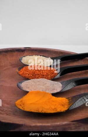 Portrait de la cuillerée à épices Banque D'Images
