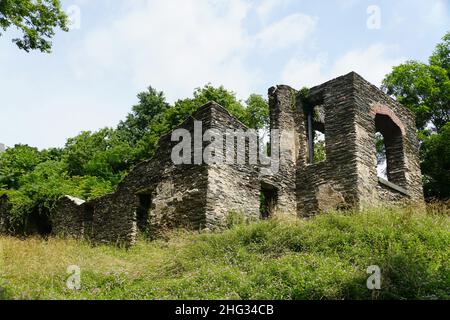 Les ruines de l'église épiscopale St John près de Harpers Ferry, Virginie occidentale, États-Unis Banque D'Images