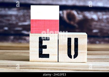 La Pologne et l'Union européenne Banque D'Images