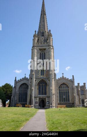 Église paroissiale de Saint Mary, Saffron Walden, Essex Banque D'Images