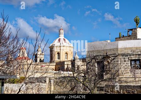 L'église baroque notre-Dame de Liesse - l'église Ta Liesse - près des rives du Grand Port - la Valette, Malte.2nd février 2016 Banque D'Images