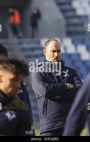 Reggio Emilia, Italie.16th janvier 2022.Reggio Emilia (RE), Italia, 16 Gennaio 2022, Mapei Stadium - Citta del Tricolor, 22Â° giornata Campionato Serie A Tim 2021/2022, incontro tra le escadron del Sassuolo Calcio e dell'Hellas Verona, nella foto: Mister Igor Tudor crédit: Independent photo Agency/Alay Live News Banque D'Images