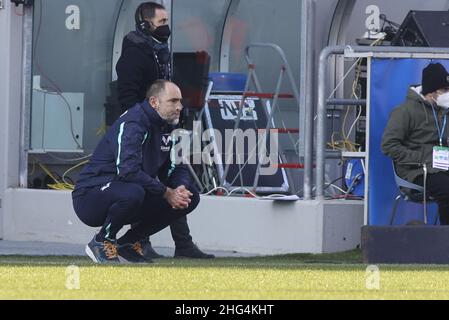 Reggio Emilia, Italie.16th janvier 2022.Reggio Emilia (RE), Italia, 16 Gennaio 2022, Mapei Stadium - Citta del Tricolor, 22Â° giornata Campionato Serie A Tim 2021/2022, incontro tra le escadron del Sassuolo Calcio e dell'Hellas Verona, nella foto: Mister Igor Tudor crédit: Independent photo Agency/Alay Live News Banque D'Images