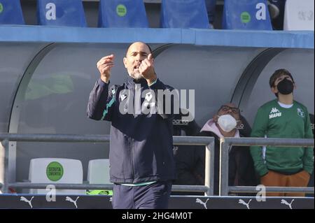 Reggio Emilia, Italie.16th janvier 2022.Reggio Emilia (RE), Italia, 16 Gennaio 2022, Mapei Stadium - Citta del Tricolor, 22Â° giornata Campionato Serie A Tim 2021/2022, incontro tra le escadron del Sassuolo Calcio e dell'Hellas Verona, nella foto: Mister Igor Tudor crédit: Independent photo Agency/Alay Live News Banque D'Images