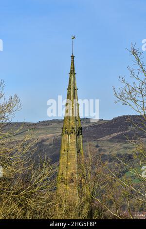 Église unitaire de Todmorden, Todmorden, Calvaire, West Yorkshire Banque D'Images