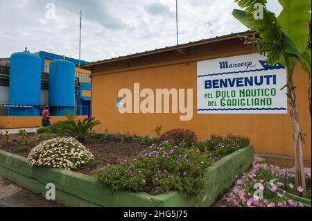 SS Cosma e Damiano, Latina Italie 09/05/2018: Mancoop Cooperative Society, Industrial and commercial Cluster.© Andrea Sabbadini Banque D'Images