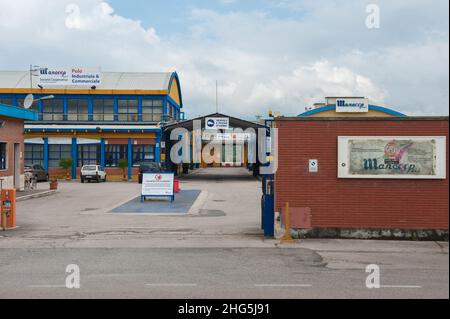 SS Cosma e Damiano, Latina Italie 09/05/2018: Mancoop Cooperative Society, Industrial and commercial Cluster.© Andrea Sabbadini Banque D'Images