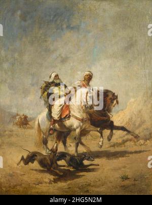 Nicolas Sicard - deux Bédouins pendentif la chasse. Banque D'Images
