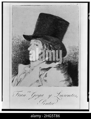 Autoportrait) - Franco.Goya y Lucientes, pinteur Banque D'Images