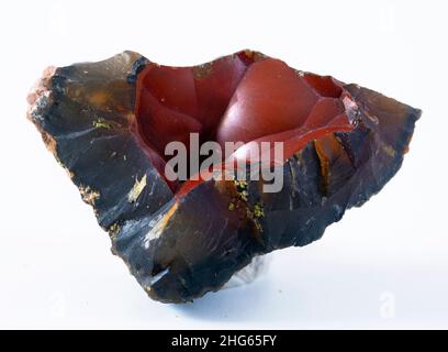 renard rouge agate minéral spécimen pierre roche géologie bijou cristal Banque D'Images