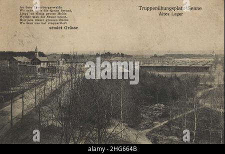 Sennelager, Nordrhein-Westfalen - Truppenübungsplatz, Altes Lager Banque D'Images