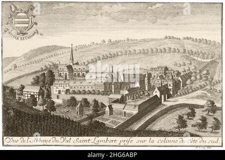 Seraing, Abbaye du Val-Saint-Lambert, Remacle le Loup, vers 1740. Banque D'Images