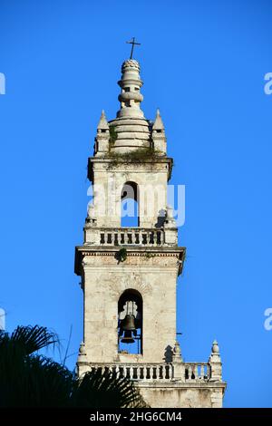 Cathédrale de Mérida, Catedral de San Ildefonso de Yucatán, Mérida, État de Yucatán, Mexique, Amérique du Nord Banque D'Images