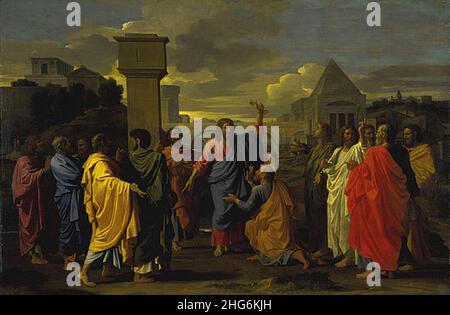 Sept sacrements - ordination II (1647) Nicolas Poussin. Banque D'Images