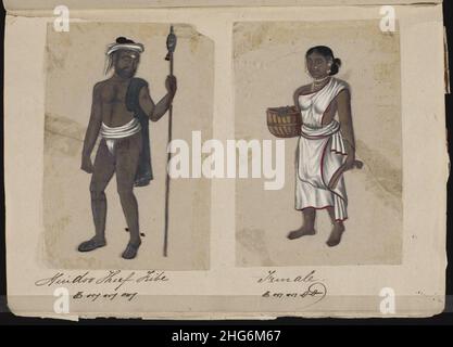 Soixante-douze spécimens de castes en Inde (71). Banque D'Images