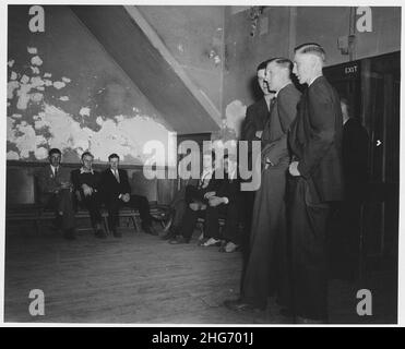 Shelby County, Iowa.Des danses sont parfois données dans le ''Old Opera House'' (un bâtiment privé... Banque D'Images