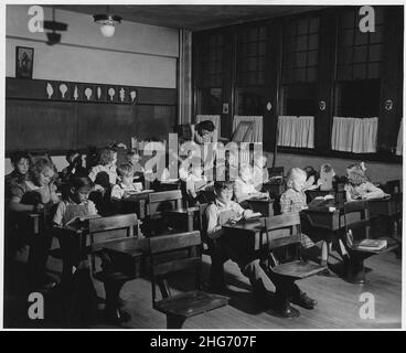 Shelby County, Iowa.L'attitude générale de cette communauté à l'égard de l'éducation est que chaque enfant shou ... Banque D'Images