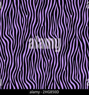 Motif animal motif zèbre violet sans couture Illustration de Vecteur