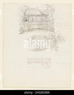 Sir Jeffry Wyatville - Boat House, Virginia Water; Verso- Sculery, Virginia Water Banque D'Images