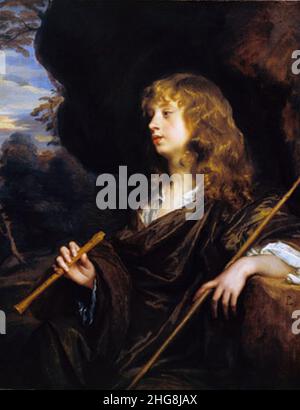 Sir Peter Lely, Un garçon comme berger, c.1658-60, huile sur toile. Banque D'Images