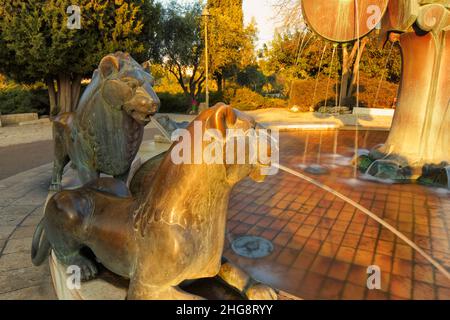 Fontaine à Rome, Italie Banque D'Images