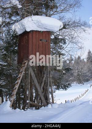 Cachette élevée à Ramsau am Dachstein, Styrie, Autriche, Europe Banque D'Images