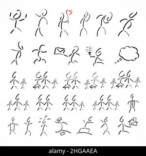 collez les chiffres avec des bulles de dialogue, un drapeau, un coeur, un e-mail, une famille. Illustration vectorielle. Fichier vectoriel EPS 10. Illustration de Vecteur