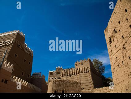 La boue traditionnel vieux maisons, Province de Najran, Najran, Arabie Saoudite Banque D'Images