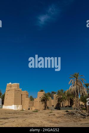 La boue traditionnel vieux maisons, Province de Najran, Najran, Arabie Saoudite Banque D'Images