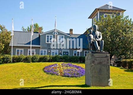 Maison typique, vieille ville, Reykjavik, Islande Banque D'Images