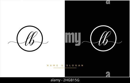 JB, BJ lettres abstraites logo monogramme Illustration de Vecteur