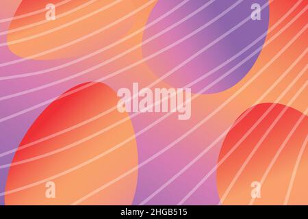 Arrière-plan abstrait avec formes fluides colorées, ondes de gradient, lignes géométriques, formes dynamiques. Design pour affiche, bannière, carte. Liquide abstrait Illustration de Vecteur