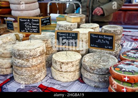 14 janvier 2022.Annecy, haute-Savoie, France.Vue générale sur l'ancienne ville alpine d'Annecy dans le sud-ouest de la France. Banque D'Images