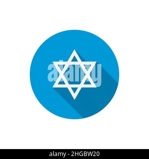 Symbole étoile de David.Symbole religieux juif israélien.Signe judaïsme.Illustration vectorielle Illustration de Vecteur