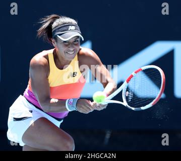 Melbourne, Australie.20th janvier 2022.Heather Watson au deuxième tour d'action Australian Open tennis 2022 Melbourne Park, Australie Day 4 jeudi 20 janvier 2022 PHOTO DE KARL WINTER Credit: Roger Parker/Alay Live News Banque D'Images