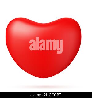 Cœur brillant 3D. Illustration de Vecteur